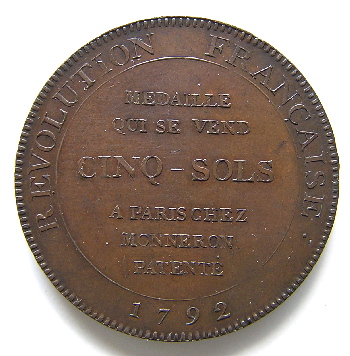 Monneron de conq sols au Pacte de 1792