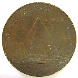 Monneron de 2sols Hercule de 1792 pyramide