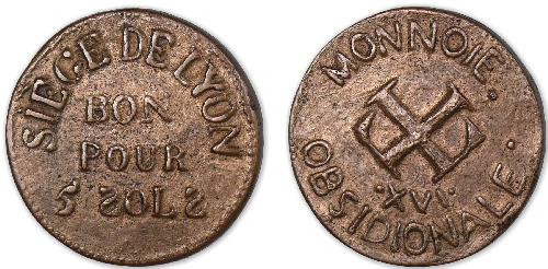 Monnaies du siège de Lyon
