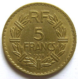 Monnaies de la 3ième République, la Marianne de Lavrillier