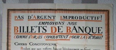 affiche monétaire