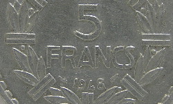 Monnaies de la 4ième République, la Marianne de Lavrillier