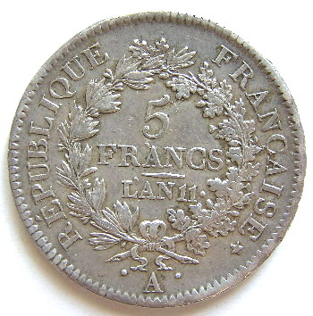 5 francs union et force