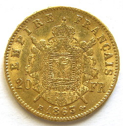 Monnaies à l'effigie de Napoléon III