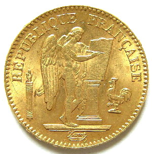 Monnaies de la 3ième République, type au Génie