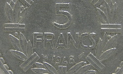 Monnaies de la 4ième République, la Marianne de Lavrillier