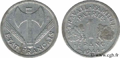 Monnaie de l'Etat Français, type Bazor