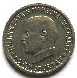 Monnaie de l'Etat Français, 5fr Pétain