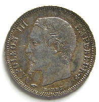 Monnaies à l'effigie de Napoléon III