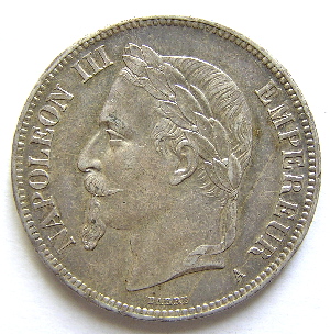 Monnaies à l'effigie de Napoléon III